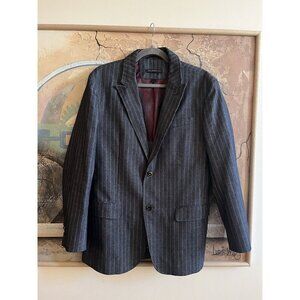 John Varvatos USA Two-Button Heavy Striped Blazer Jacket Coat 40
